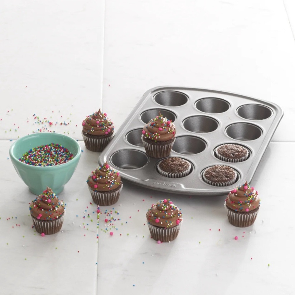 New GoodCook Nonstick 12-Cup Mini Muffin Baking Pan
